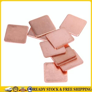 10 pcs 15mmx15mm 1.5mm Heatsink Copper Shim Thermal Pads for Laptop ~ - Bild 1 von 7