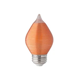 Satco S23412 4w C15 LED Satin Spun Amber 120v Medium Base 240lm 2100k bulb - Picture 1 of 1