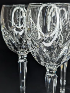 Set 4 bicchieri da vino vintage Waterford cristallo Lucerna con scatola - alti 8" - Foto 1 di 9