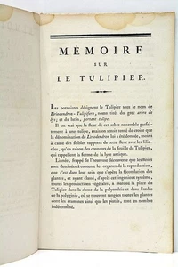 CEBIÈRES – Mémoire sur Tulipier et Erable Negundo – 1803 – botanique agriculture - Imagen 1 de 11