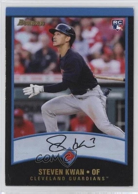 2022 Topps Throwback Thursday #TBT Online Exclusive /5275 Steven Kwan Rookie RC - Image 1 of 2