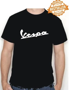 VESPA UNISEX T-SHIRT / ** END OF LINE CLEARANCE ** SCHWARZ SMALL - Bild 1 von 12