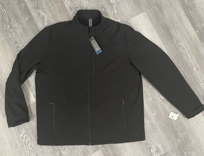 Weatherproof Jacket Men 3XLT Black Big Tall Softshell Outdoor Wind Resistant - Image 1 of 4