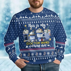 Christmas Doctor Who Ugly Sweater - Picture 1 of 4
