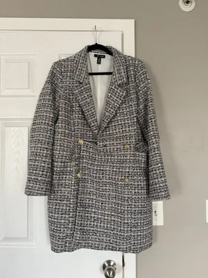 Chaqueta Abrigo Largo Aqua Tweed XL Foto 1 de 4