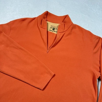 Pullover Orvis Microfleece Para Hombres 2XL Naranja Media Cremallera Cuello Simulado Pesca al Aire Libre Foto 1 de 4