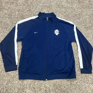 Vintage Team Nike UConn Huskies Full Zip Sweatshirt Men's Large Polyester Blue - Picture 1 of 10