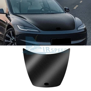 Carbon Fiber Print Hood Pre-cut Paint Protection Film for Tesla Model 3 2024-25 - Picture 1 of 9