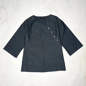 Cop. Camicia donna Copine bottoni asimmetrica stile Giappone taglia M - Foto 1 di 17