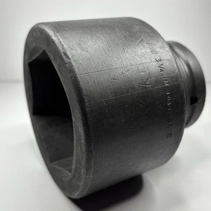 RARE Snap On Tools IM1045 1-1/2” Dr 6Pt SAE 3-1/4” Shallow Impact Socket USA VTG - Bild 1 von 14