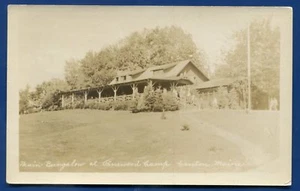 Pinewood Bungalow Canton Maine me real photo postcard RPPC - Picture 1 of 2
