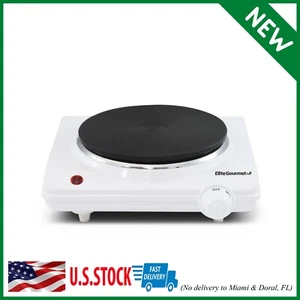 Single Cast Iron Burner Portable CountertopCooktopCooker 1000W ElectricHot Plate - Picture 1 of 7