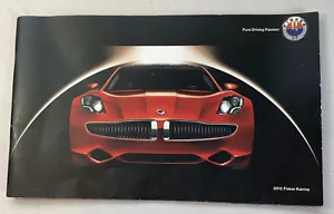 2012 FISKER KARMA AUTOKATALOG/BUCH SEHR GUTER ZUSTAND - Bild 1 von 2