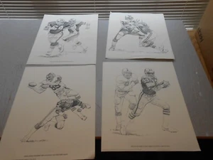 LOTE DE 4 IMPRESIONES DE PROMOCIÓN CLEVELAND BROWNS CARDIAC KIDS 1981 SHELL OIL COMPANY - Imagen 1 de 11