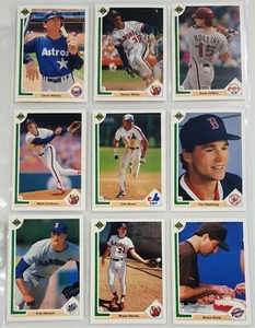 Mixed 9 BASEBALL trading cards (Ref.M016) 1991 UPPER DECK Otis Nixon - Picture 1 of 8