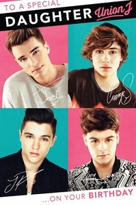 Geburtstagskarte Tochter Qualität Offizielles UNION J Design - Bild 1 von 3