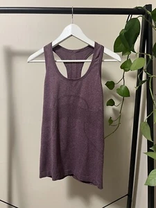 💜 LULULEMON-Swiftly Tech Racerback Tank Top -Purple-Size 6 Can (10 Aus)-RRP $69 - Picture 1 of 13