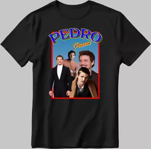 Pedro Pascal Poster T-shirt uomo bianco/nero maniche corte H901 - Foto 1 di 5
