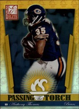 2002 Donruss Elite Passing the Torch Football Card #PT4 Anthony Thomas /800