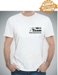 Team AstraZeneca / Moderna / Pfizer T-Shirt / UNISEX / Humour / Vaccine / S-XXL - Picture 1 of 13