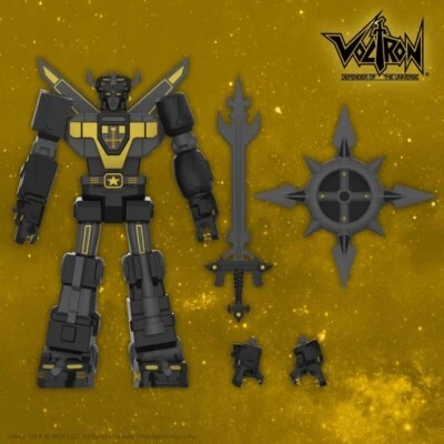 Voltron Defender of Universe Ultimates! Boneco Voltron Galaxy preto por Super 7 - Imagem 1 de 4