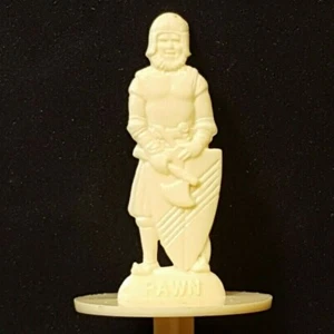 1960 CHESS 6 Pawn Buried Treasure Plastic Ice Cream Stick ivory color - Picture 1 of 6