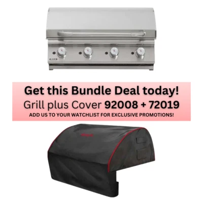 Bull 33-Inch Island BBQ Grill Flat Top Griddle Propane with Cover Outdoor - Image 1 of 4