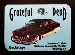 Coche Grateful Dead Backstage Pass Berkeley CA BCT 30/10/84 30/10/1984 GD Bertha - Imagen 1 de 12
