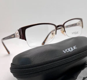 VOGUE VO 4014-B 934 Women Optical Eyeglasses 50-18-135mm Brown/Pale Gold 100% - Picture 1 of 9