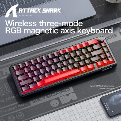 ATTACK SHARK X65PRO HE Wireless Rapid Trigger Keyboard Magnetic Switch - Image 1 of 4