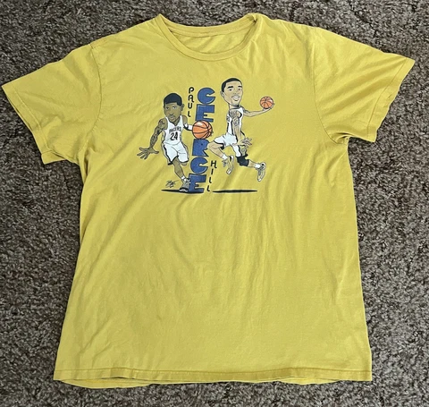 Indiana Pacers T Shirt Sz XL Paul George Hill Pacers by Josh Smart 2014 Gatorade Cover