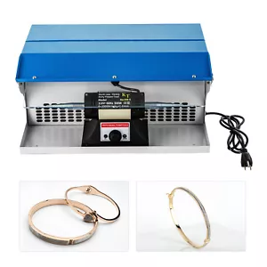 Benchtop Polishing Buffing Machine Jewelry Polisher Dust Collector W/ Light 500W - Picture 1 of 12