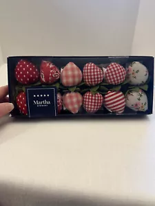 Martha Stewart Cloth Variety of Strawberry Bowl Filler NIB - set of 12 - Picture 1 of 5
