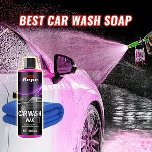 Car Wash Wax Soap Foam Shampoo Polish Fast Shine Streak-Free Cleaner - Picture 1 of 10