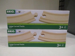 BRIO World 33342 - Grandi binari curvi in legno | 8 pezzi - Foto 1 di 1