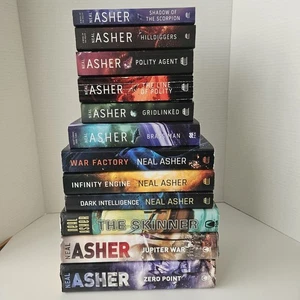 Lot 12 Books by Neal Asher Sci-Fi Novels PB / HCDJ Polity Transformation Series  - Picture 1 of 19