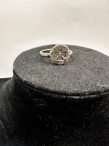 Thunderbird Coin Ring Size 8.75 Sterling Silver Artisan Handmade Womans - Picture 1 of 8