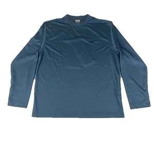 Nike Mens Medium Pro Dri-Fit Long Sleeve Training Shirt Blue White Tag - Picture 1 of 16