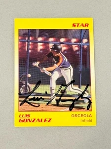 Luis Gonzalez Autographed 1989 Pre Rookie Trading Card Diamondbacks JSA - Picture 1 of 4