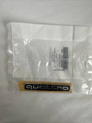 Audi Volkswagen OEM Quattro Emblem 8W98537372ZZ - Image 1 of 4