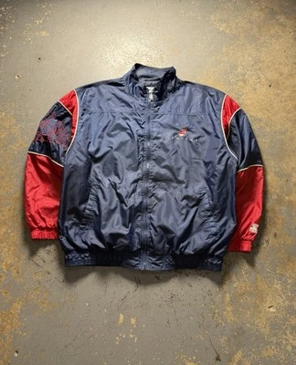 Vintage 90’s Starter Genuine Merchandise Cleveland Indians Windbreaker Jacket-XL - Image 1 of 4