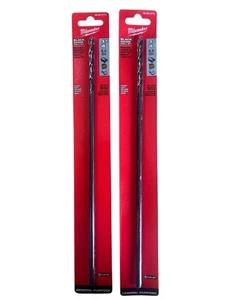 Milwaukee 1/4" x 12" Schwarzoxid Bohrereinsatz extra lang verlängerte Länge (2 Stück) - Bild 1 von 2
