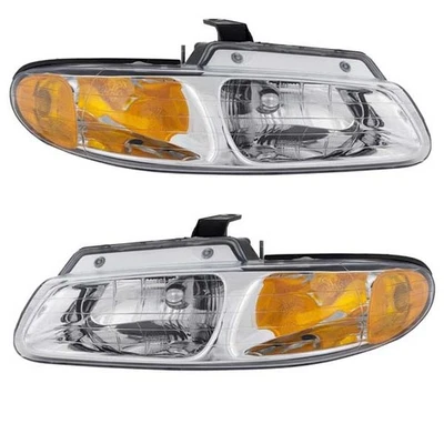 Par de faros halógenos delanteros con bombilla para caravana 2000-00 Foto 1 de 4