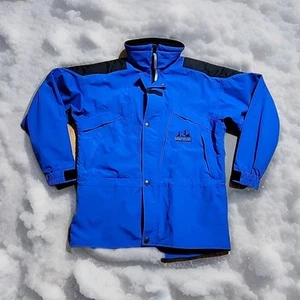 Marmot Gore Tex Medium Jacket 2 Ply Blue 46" Chest EUC Ski Snow Winter - Picture 1 of 12