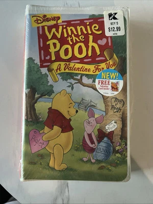Disney Winnie The Pooh A Valentine For You Sealed VHS Tape In Clamshell Case New - Image 1 of 2