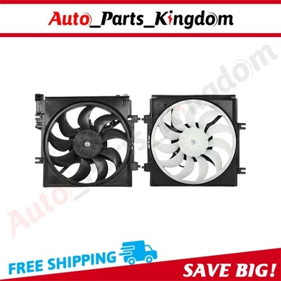 Conjunto de ventilador de refrigeración condensador radiador eléctrico 2X para Subaru Impreza 2008-2011 Foto 1 de 4