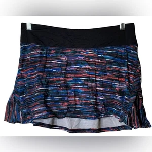 Lululemon Play Off The Pleats Skort Size 6 Colorful Activewear Gorpcore Tennis - Picture 1 of 5