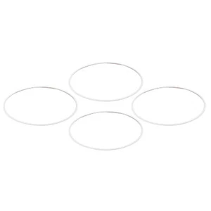 White 4Pcs 18 Inch Wheel Rim Protector Guard ABS Anti Scratch Enhanced - Picture 1 of 12