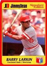 1991 Jimmy Dean Barry Larkin #10 Cincinnati Reds