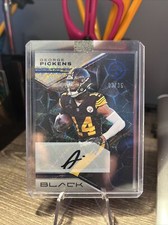 2023 Panini Black Auto - Sapphire #94 George Pickens /35 Autograph. Blue. RCs 